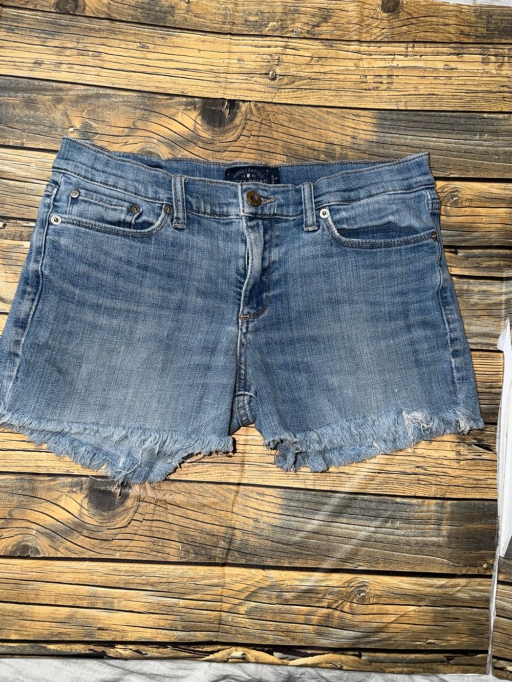 Lucky Brand Light Blue Frayed Hem Denim Cutoff Shorts
